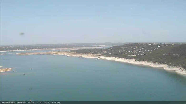 Lake Travis webcam, July 16, 2023 12:25 PM CT