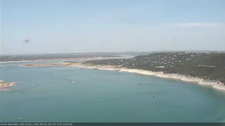 Lake Travis webcam, July 16, 2023 1:25 PM CT