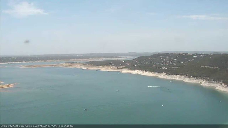 Lake Travis webcam, July 16, 2023 1:45 PM CT