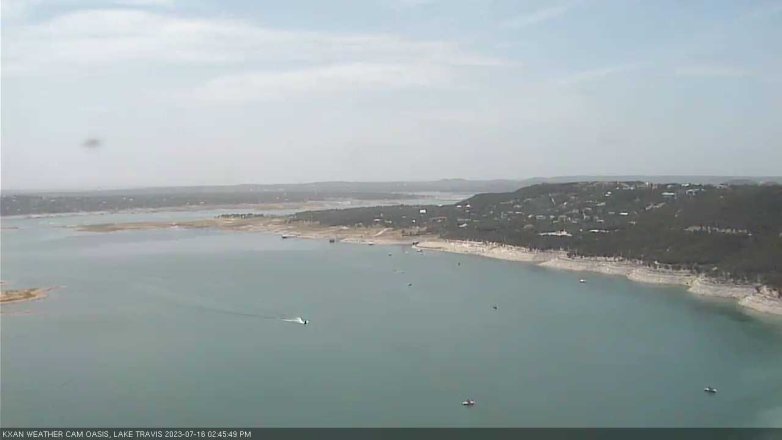 Lake Travis webcam, July 16, 2023 2:45 PM CT