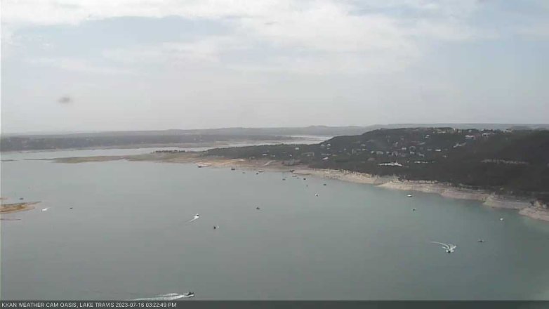 Lake Travis webcam, July 16, 2023 3:25 PM CT