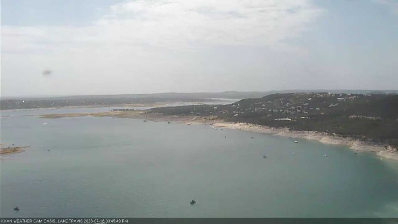 Lake Travis webcam, July 16, 2023 3:45 PM CT