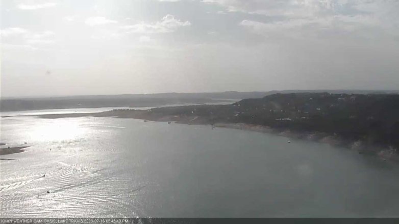 Lake Travis webcam, July 16, 2023 5:45 PM CT