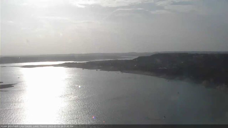 Lake Travis webcam, July 16, 2023 6:25 PM CT
