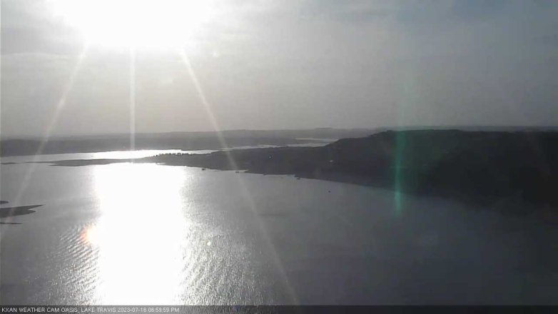 Lake Travis webcam, July 16, 2023 7:00 PM CT