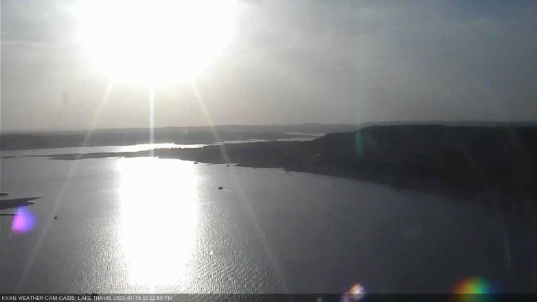 Lake Travis webcam, July 16, 2023 7:25 PM CT