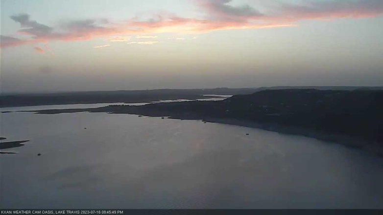 Lake Travis webcam, July 16, 2023 8:45 PM CT