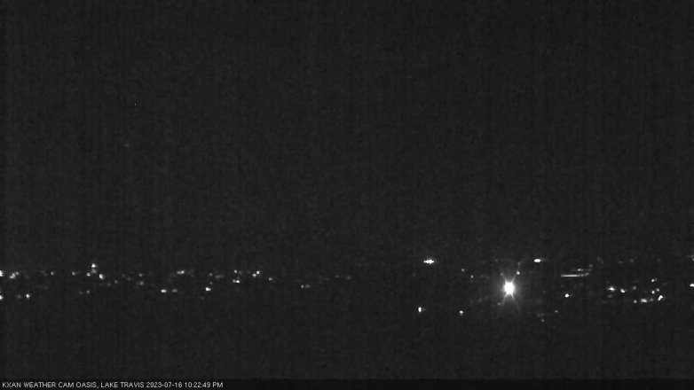 Lake Travis webcam, July 16, 2023 10:25 PM CT