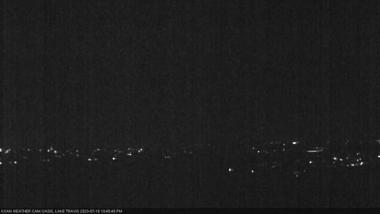 Lake Travis webcam, July 16, 2023 10:45 PM CT