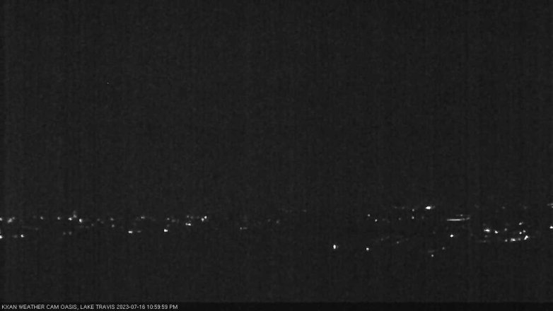 Lake Travis webcam, July 16, 2023 11:00 PM CT