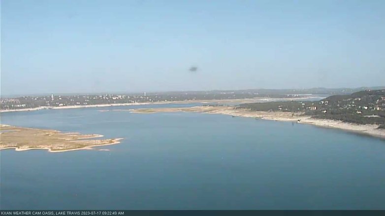 Lake Travis webcam, July 17, 2023 9:25 AM CT