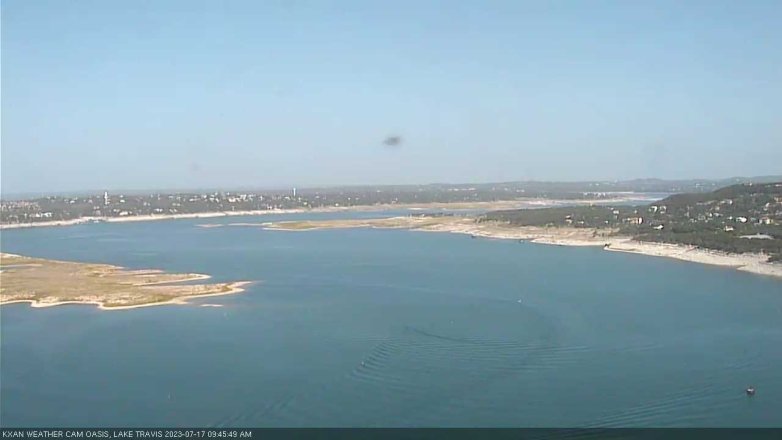 Lake Travis webcam, July 17, 2023 9:45 AM CT