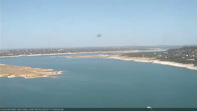 Lake Travis webcam, July 17, 2023 10:45 AM CT