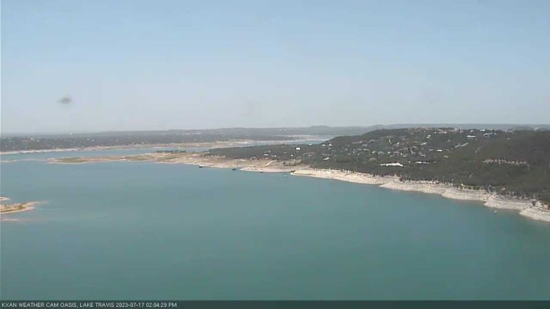 Lake Travis webcam, July 17, 2023 2:25 PM CT