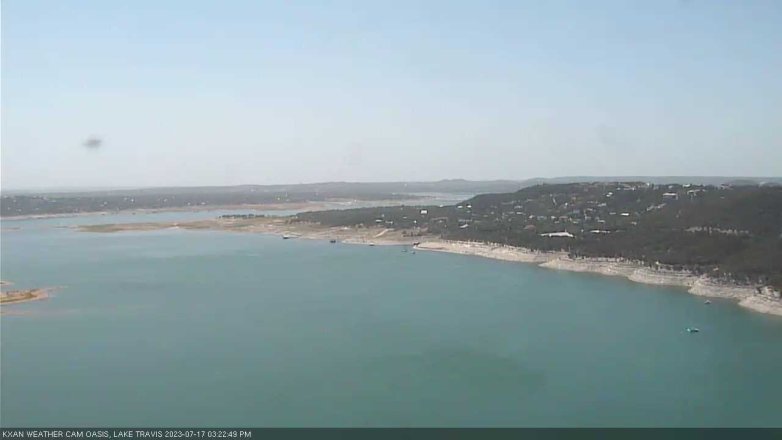 Lake Travis webcam, July 17, 2023 3:25 PM CT
