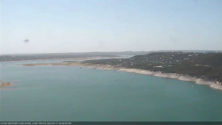 Lake Travis webcam, July 17, 2023 3:45 PM CT