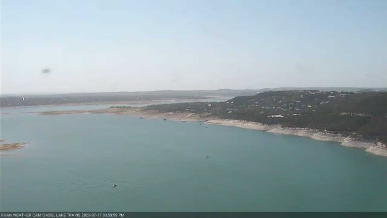 Lake Travis webcam, July 17, 2023 4:00 PM CT
