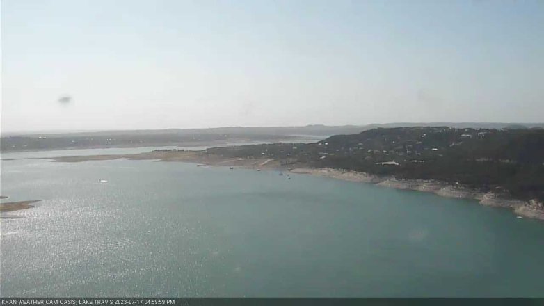 Lake Travis webcam, July 17, 2023 5:00 PM CT