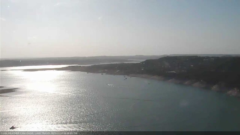 Lake Travis webcam, July 17, 2023 6:00 PM CT