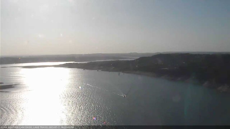 Lake Travis webcam, July 17, 2023 6:25 PM CT