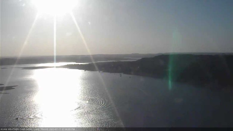 Lake Travis webcam, July 17, 2023 7:00 PM CT