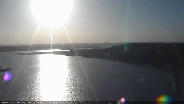 Lake Travis webcam, July 17, 2023 7:25 PM CT