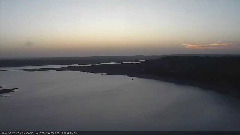 Lake Travis webcam, July 17, 2023 8:45 PM CT