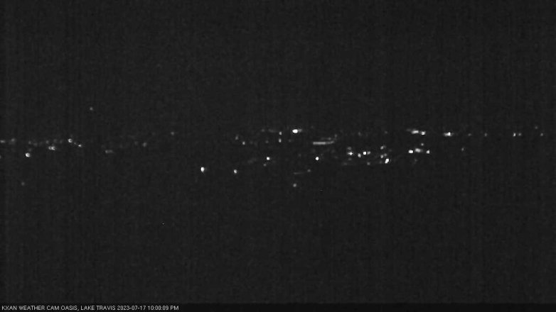 Lake Travis webcam, July 17, 2023 10:00 PM CT