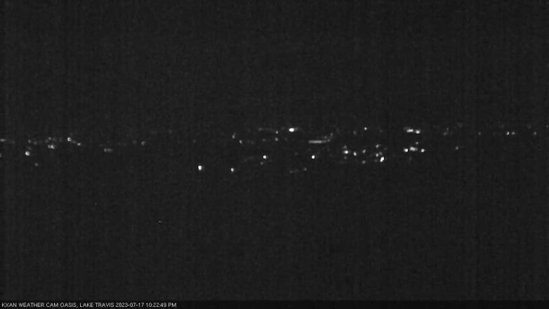 Lake Travis webcam, July 17, 2023 10:25 PM CT