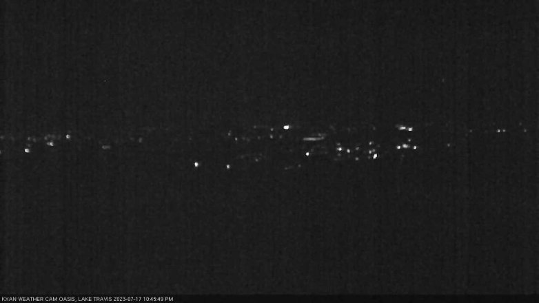 Lake Travis webcam, July 17, 2023 10:45 PM CT