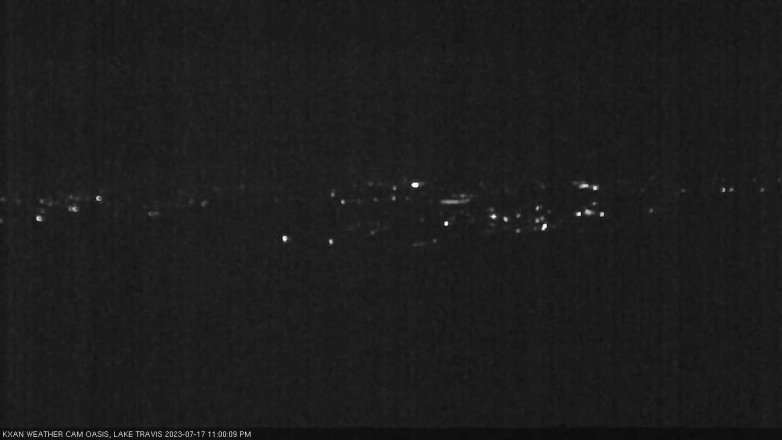 Lake Travis webcam, July 17, 2023 11:00 PM CT