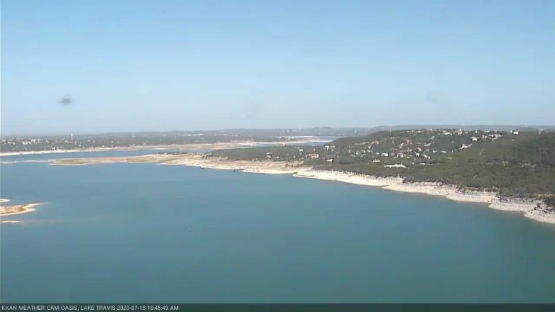 Lake Travis webcam, July 18, 2023 10:45 AM CT