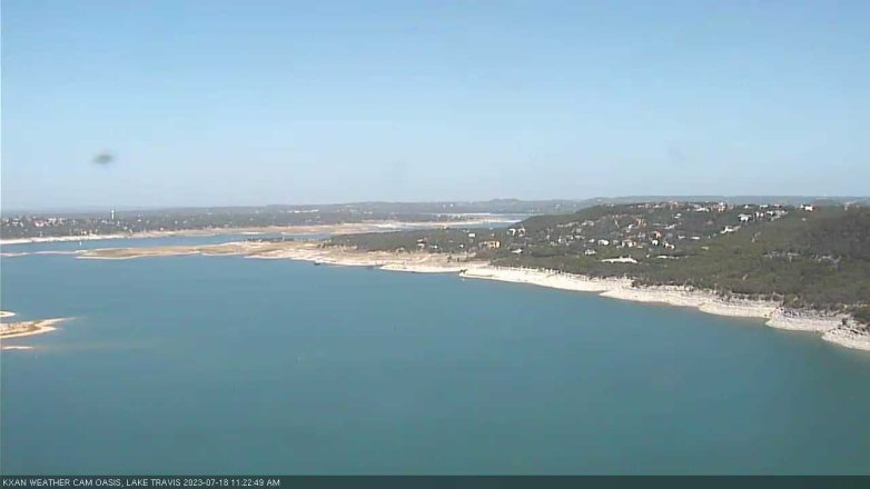 Lake Travis webcam, July 18, 2023 11:25 AM CT