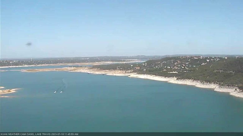 Lake Travis webcam, July 18, 2023 11:45 AM CT