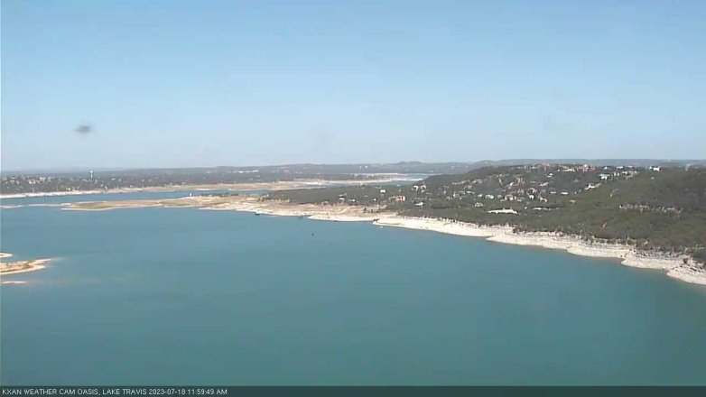 Lake Travis webcam, July 18, 2023 12:00 PM CT