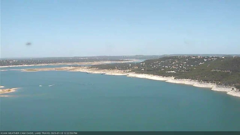 Lake Travis webcam, July 18, 2023 12:25 PM CT
