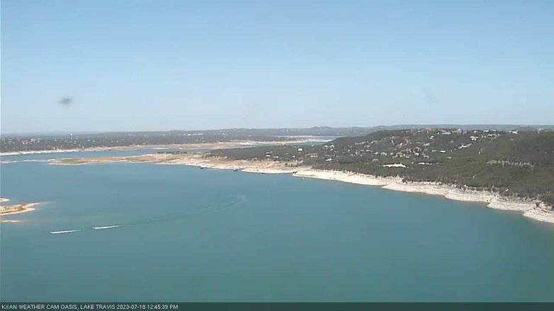Lake Travis webcam, July 18, 2023 12:45 PM CT