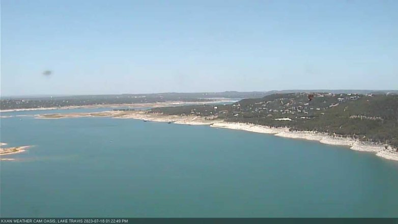 Lake Travis webcam, July 18, 2023 1:25 PM CT