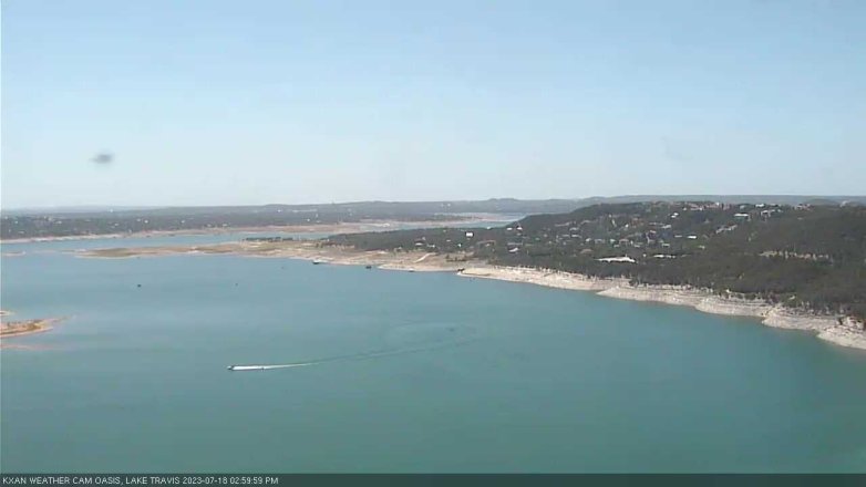 Lake Travis webcam, July 18, 2023 3:00 PM CT