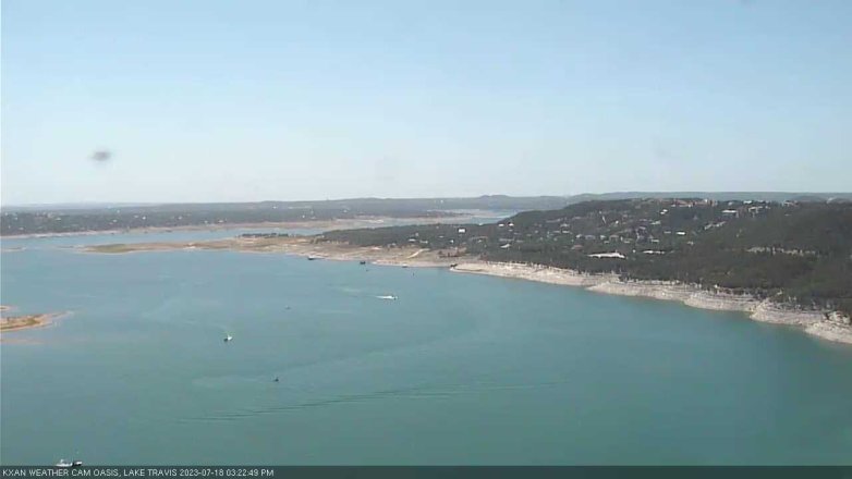Lake Travis webcam, July 18, 2023 3:25 PM CT
