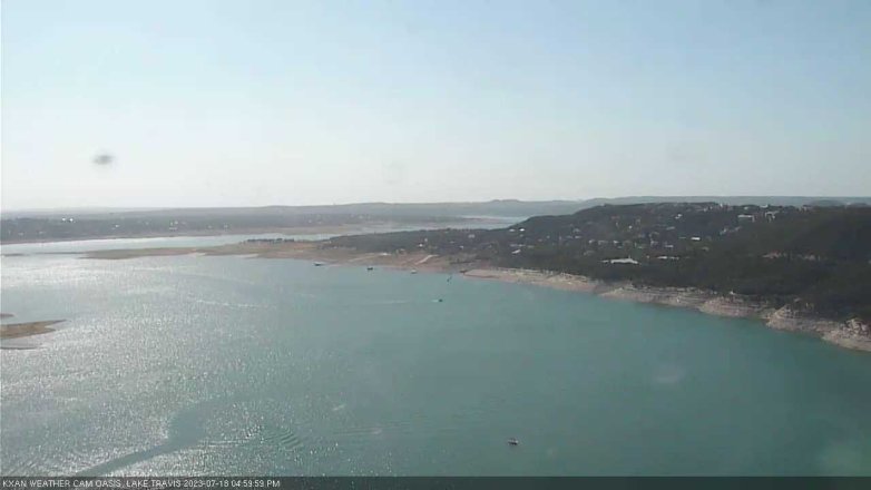 Lake Travis webcam, July 18, 2023 5:00 PM CT