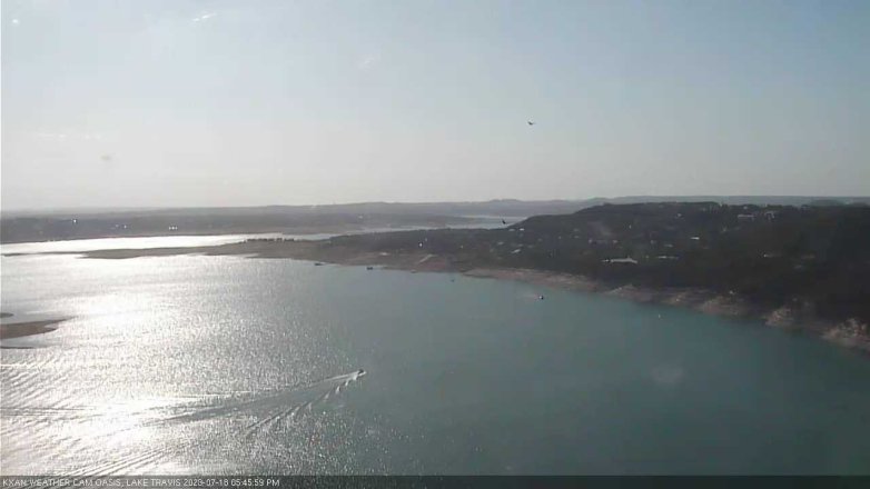 Lake Travis webcam, July 18, 2023 5:45 PM CT