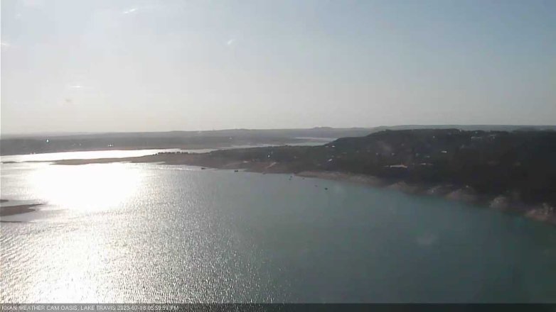 Lake Travis webcam, July 18, 2023 6:00 PM CT