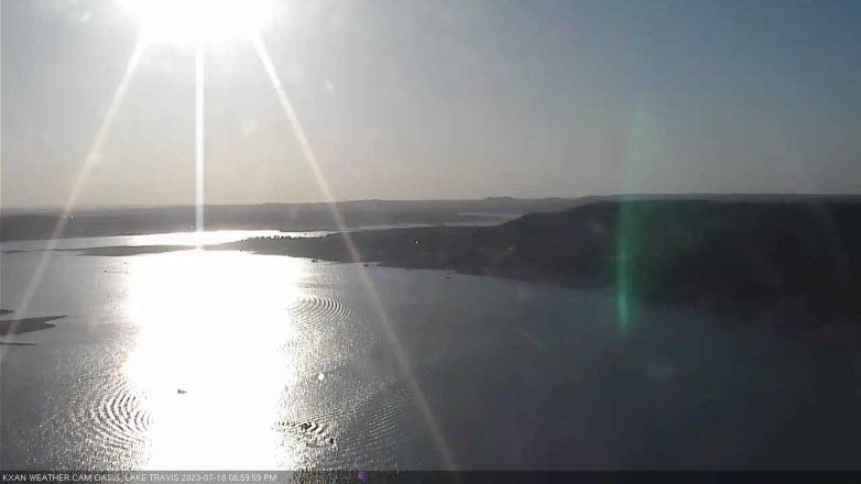Lake Travis webcam, July 18, 2023 7:00 PM CT