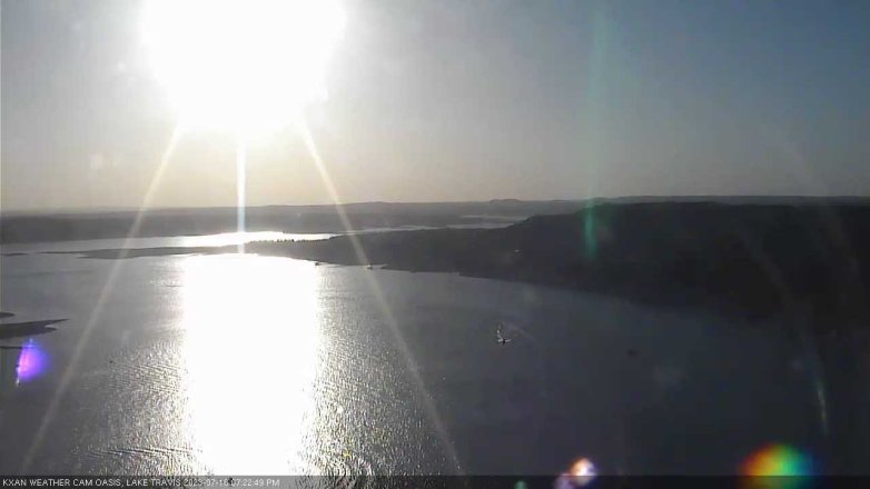 Lake Travis webcam, July 18, 2023 7:25 PM CT