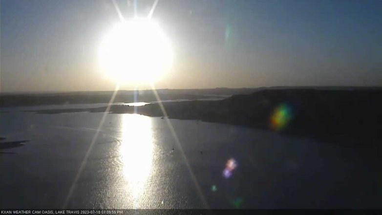 Lake Travis webcam, July 18, 2023 8:00 PM CT