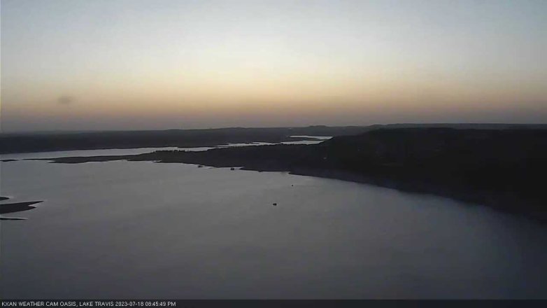 Lake Travis webcam, July 18, 2023 8:45 PM CT