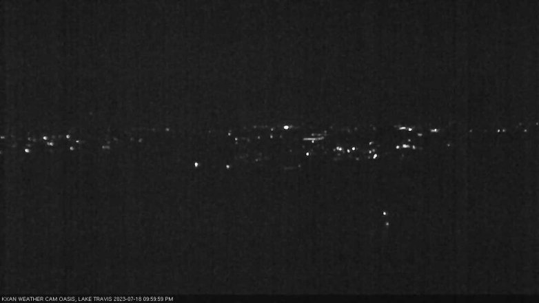 Lake Travis webcam, July 18, 2023 10:00 PM CT