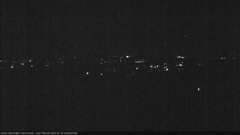 Lake Travis webcam, July 18, 2023 10:45 PM CT