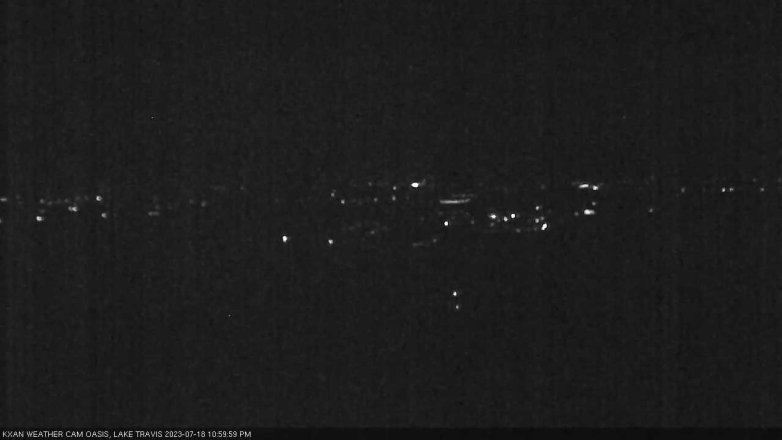 Lake Travis webcam, July 18, 2023 11:00 PM CT